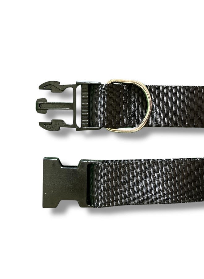 W Heavy-Duty Dog Harness, Collar & Leash Set - Premium Nylon, Sturdy Buckle & D-Ring, Well-Stitched for Long-Lasting Durability (Medium, Collar + Leash) - Image 5